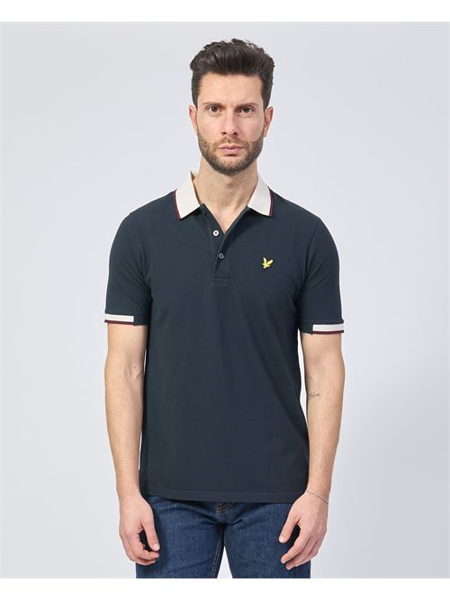 Polo uomo Lyle & Scott con dettagli a contrasto